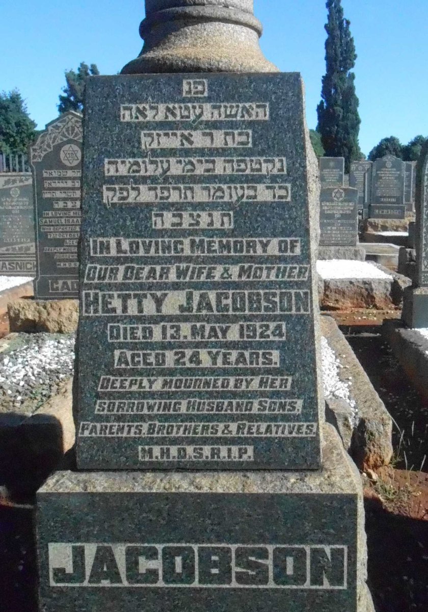 JACOBSON Hetty -1924