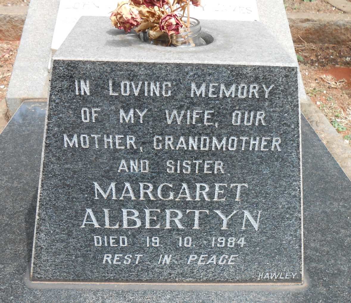 ALBERTYN Margaret -1984