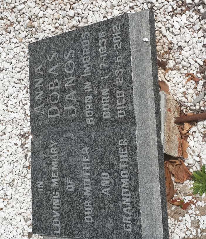 JANOS Anna Dobas 1938-2012