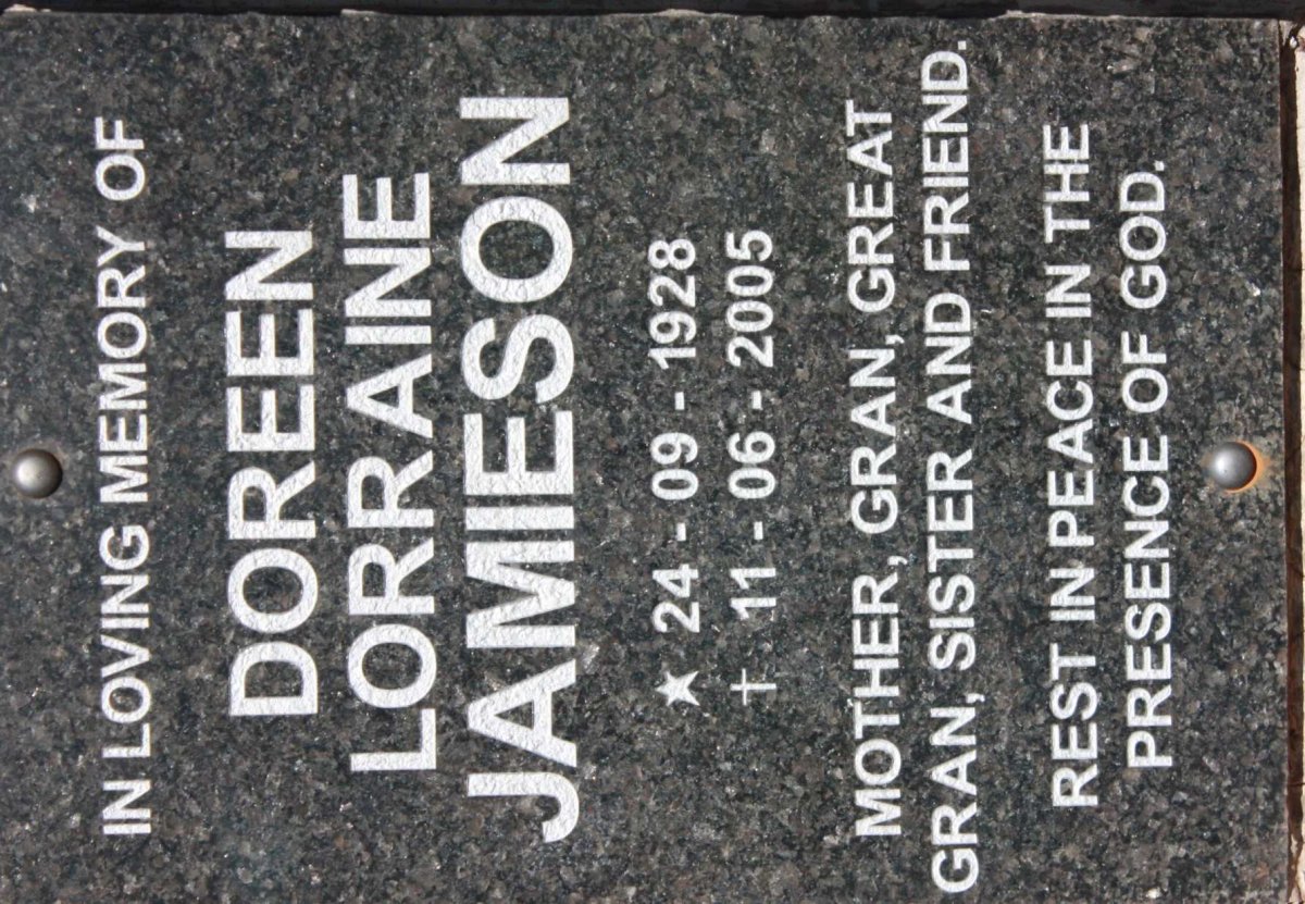 JAMIESON Doreen Lorraine 1928-2005