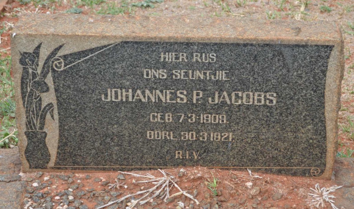 JACOBS Johannes P. 1909-1921