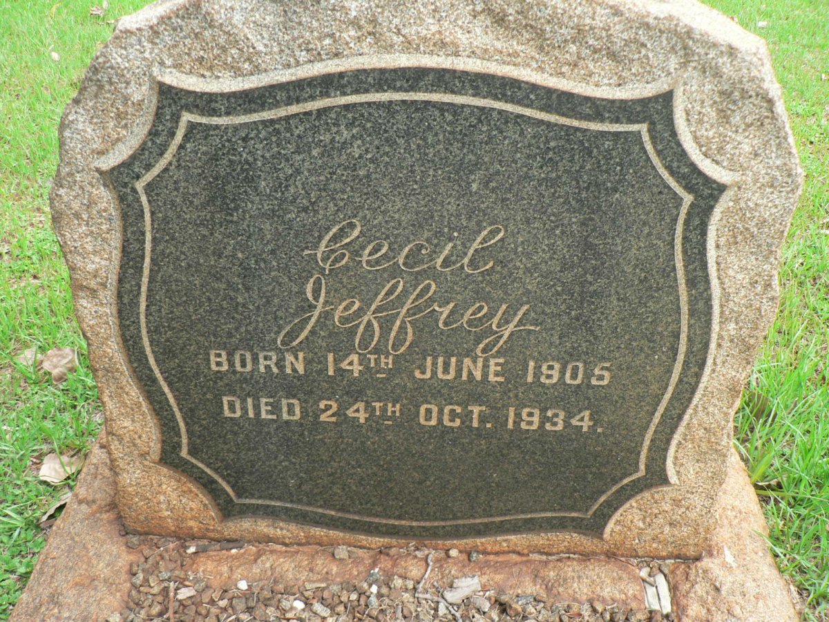JEFFREY Cecil 1905-1934