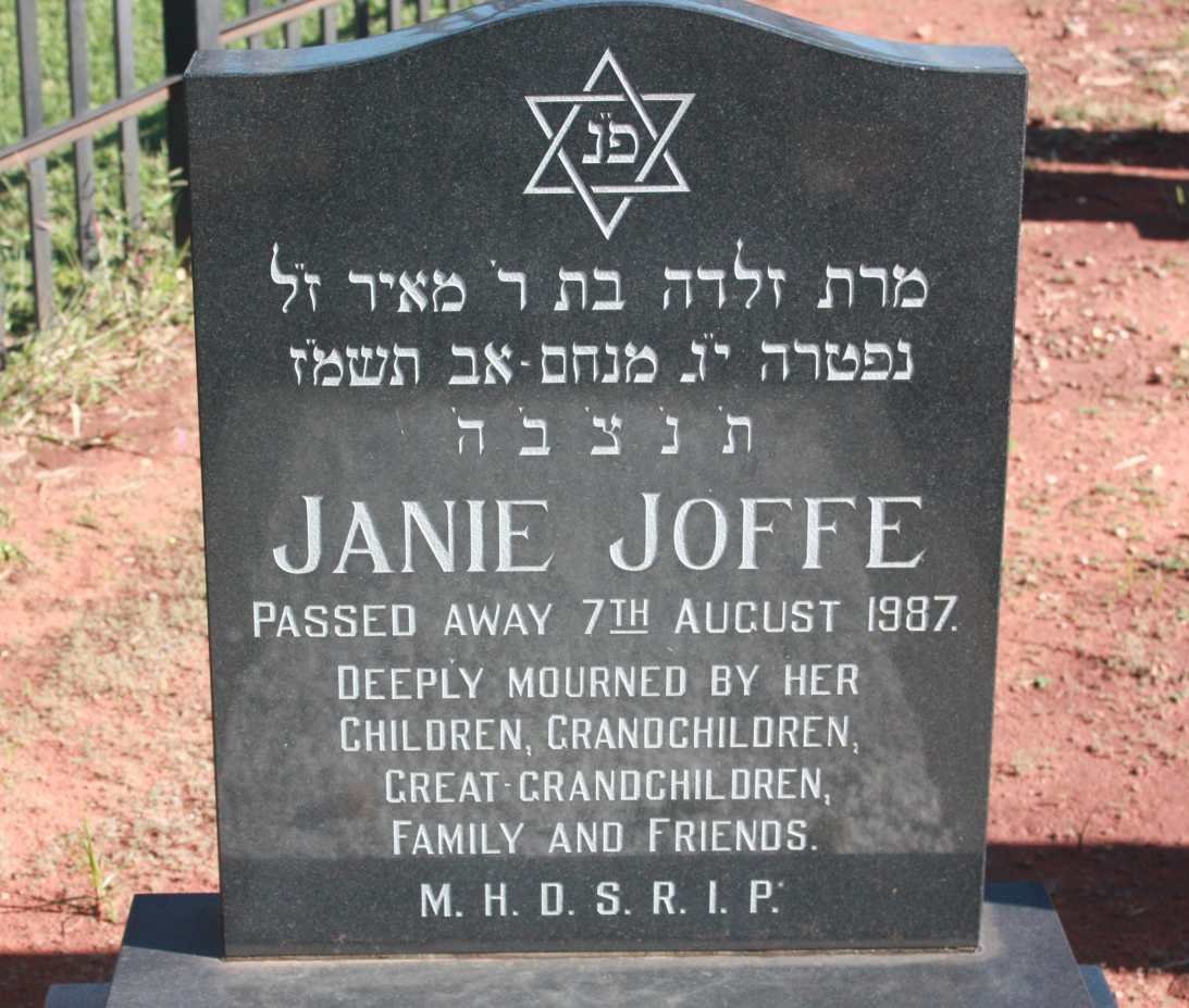 JOFFE Janie -1987