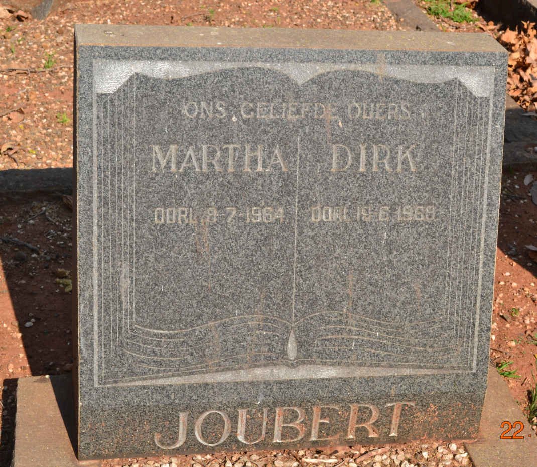 JOUBERT Dirk -1969 &amp; Martha -1964