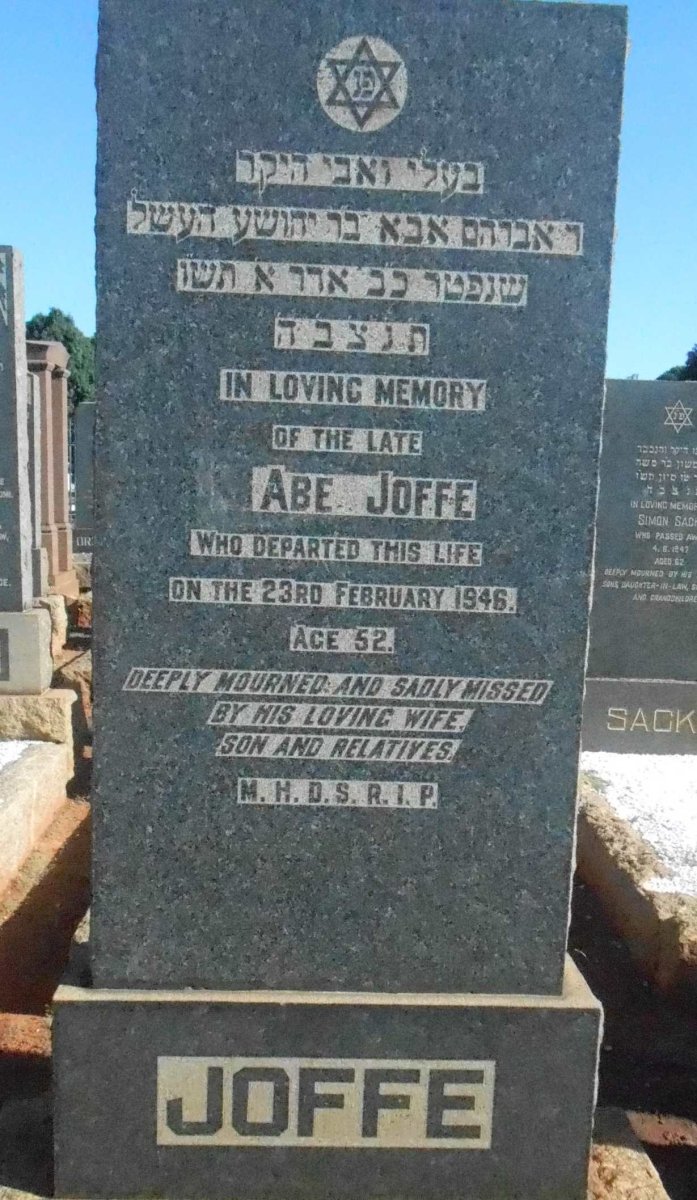 JOFFE Abe -1946