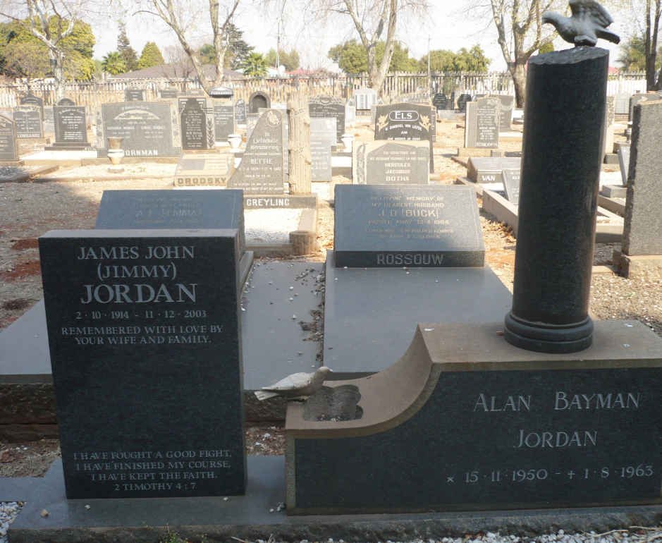 JORDAN James John 1914-2003 :: JORDAN Alan Bayman 1950-1963