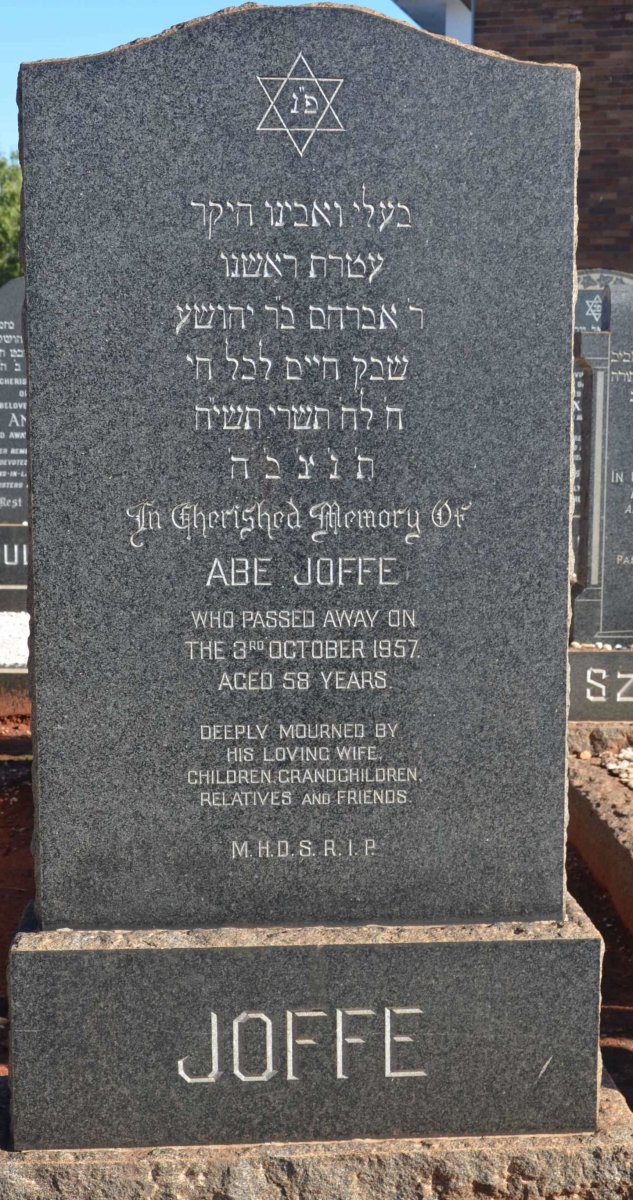 JOFFE Abe -1957