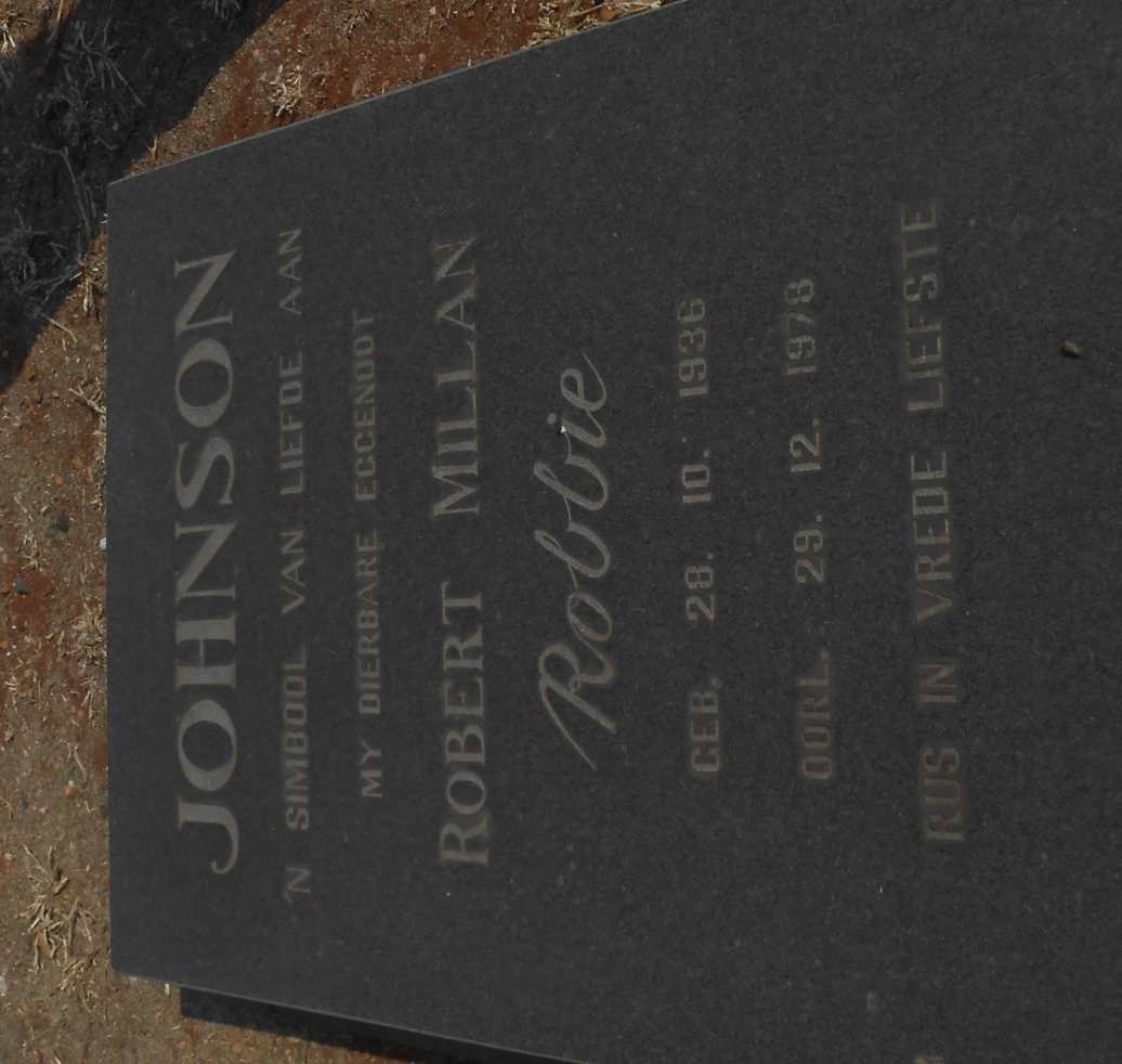 JOHNSON Robert Millan 1936-1978
