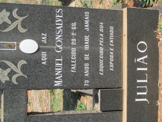 JULIÁO Manuel Gonsalves -1966