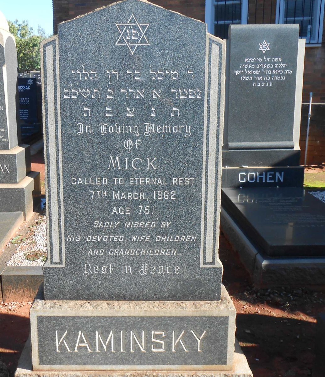 KAMINSKY Mick -1962