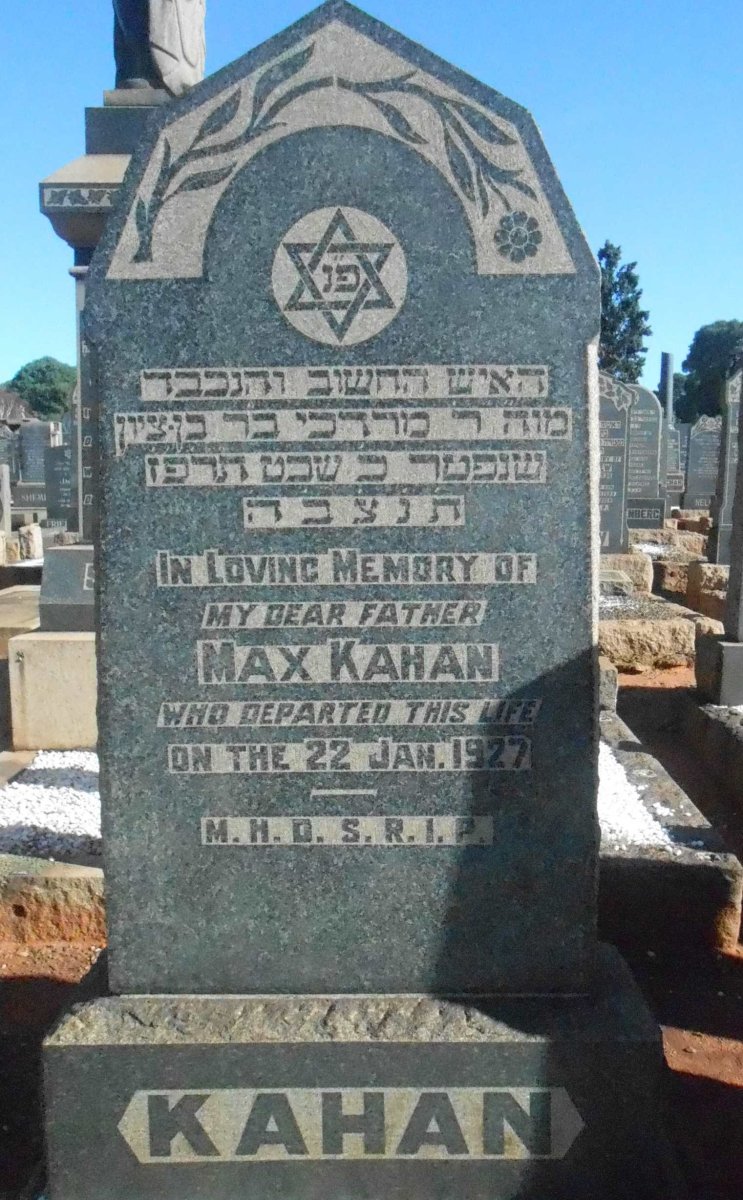 KAHAN Max -1927