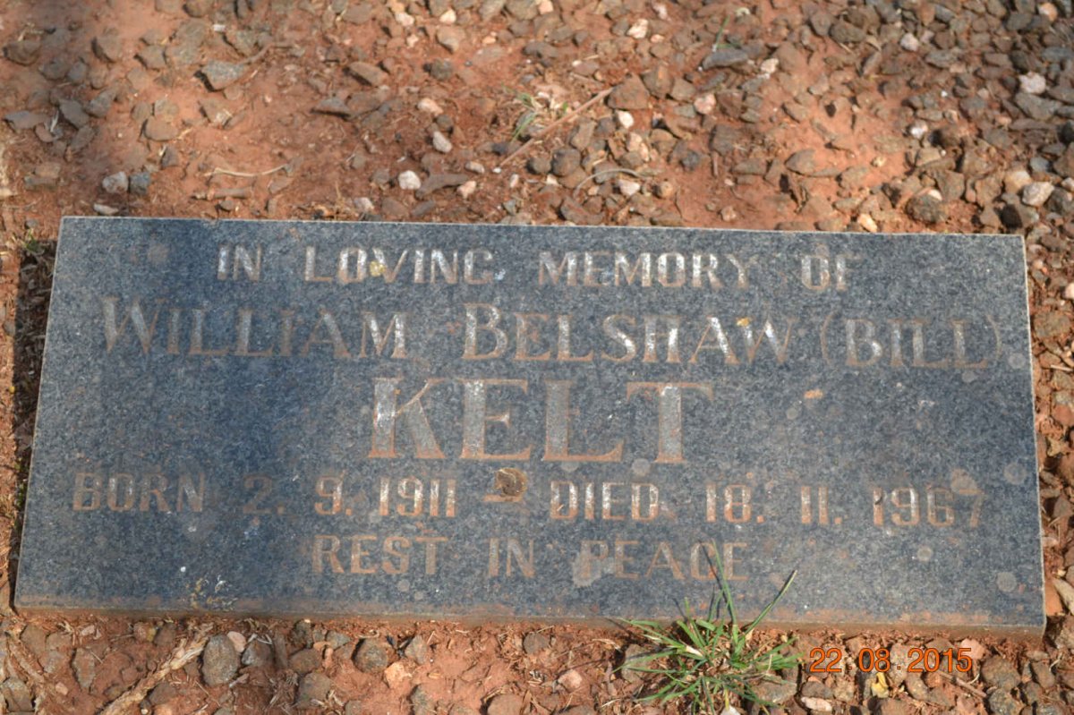 KELT William Belshaw 1911-1967