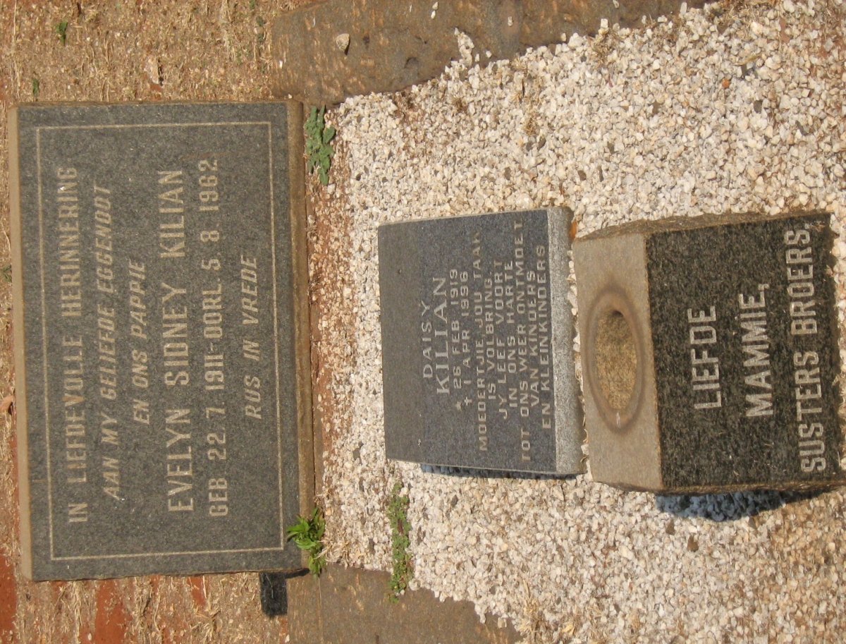 KILIAN Evelyn Sidney 1911-1962 &amp; Daisy 1919-1996