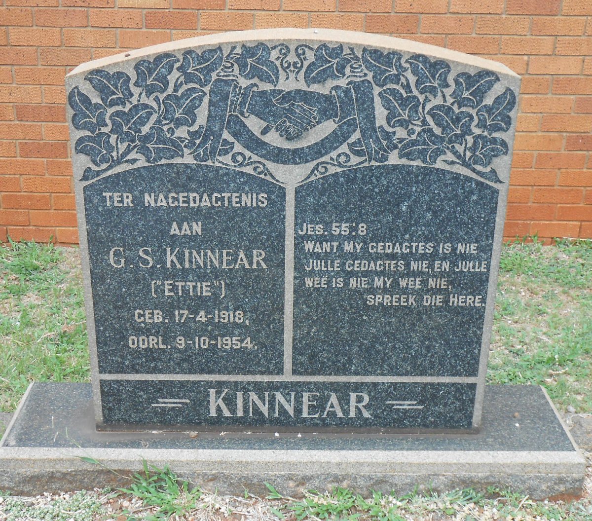 KINNEAR G.S. 1918-1954
