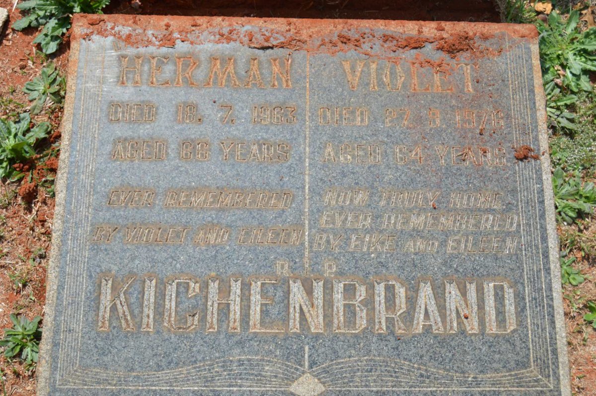 KICHENBRAND Herman -1963 &amp; Violet -1976