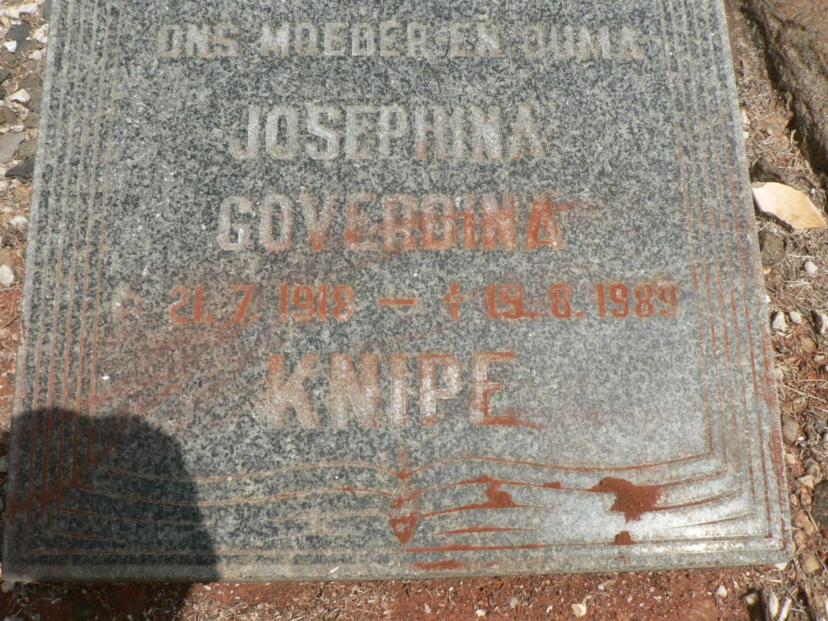KNIPE Josephina Goverdina 1918-1989
