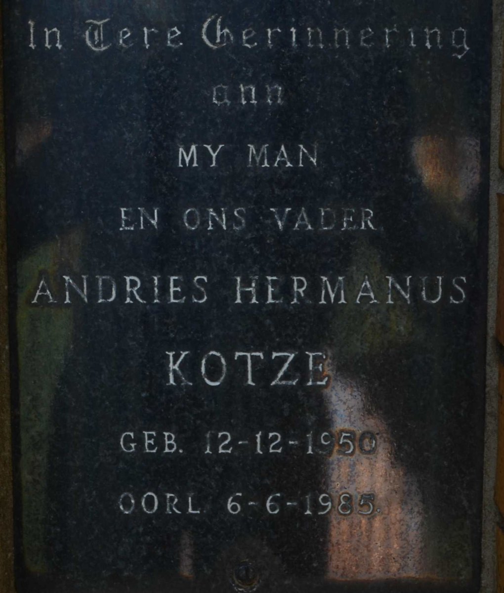 KOTZE Andries Hermanus 1950-1985