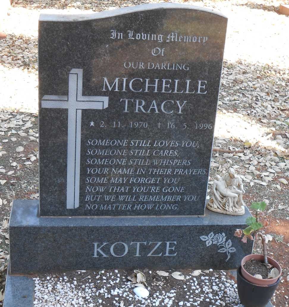 KOTZE Michelle Tracy 1970-1996
