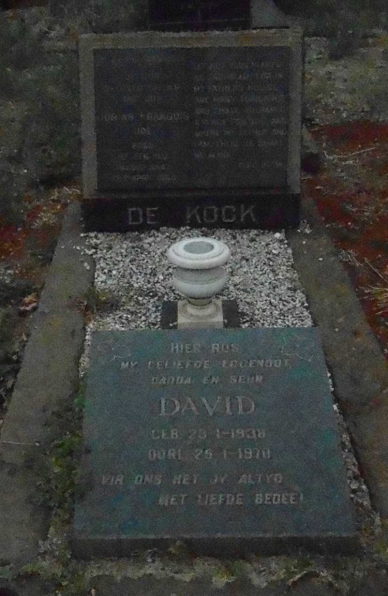 KOCK Josias Francois, de 1912-1968 :: DE KOCK David 1938-1970