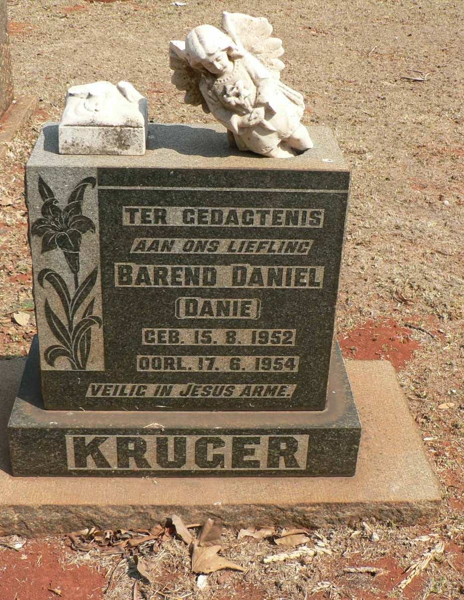 KRUGER Barend Daniel 1952-1954