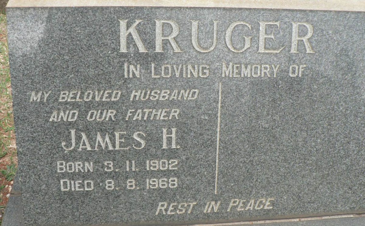KRUGER James H. 1902-1968