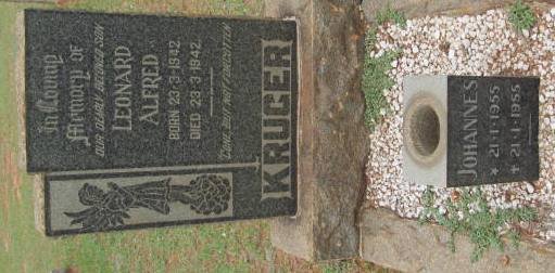 KRUGER Leonard Alfred 1942-1942 :: KRUGER Johannes 1955-1955