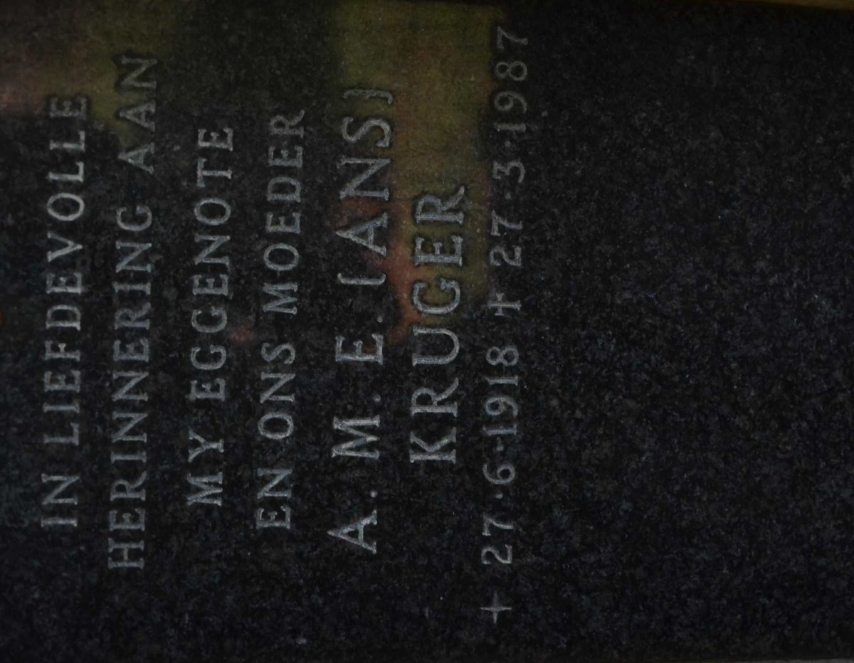 KRUGER A.M.E. 1918-1987