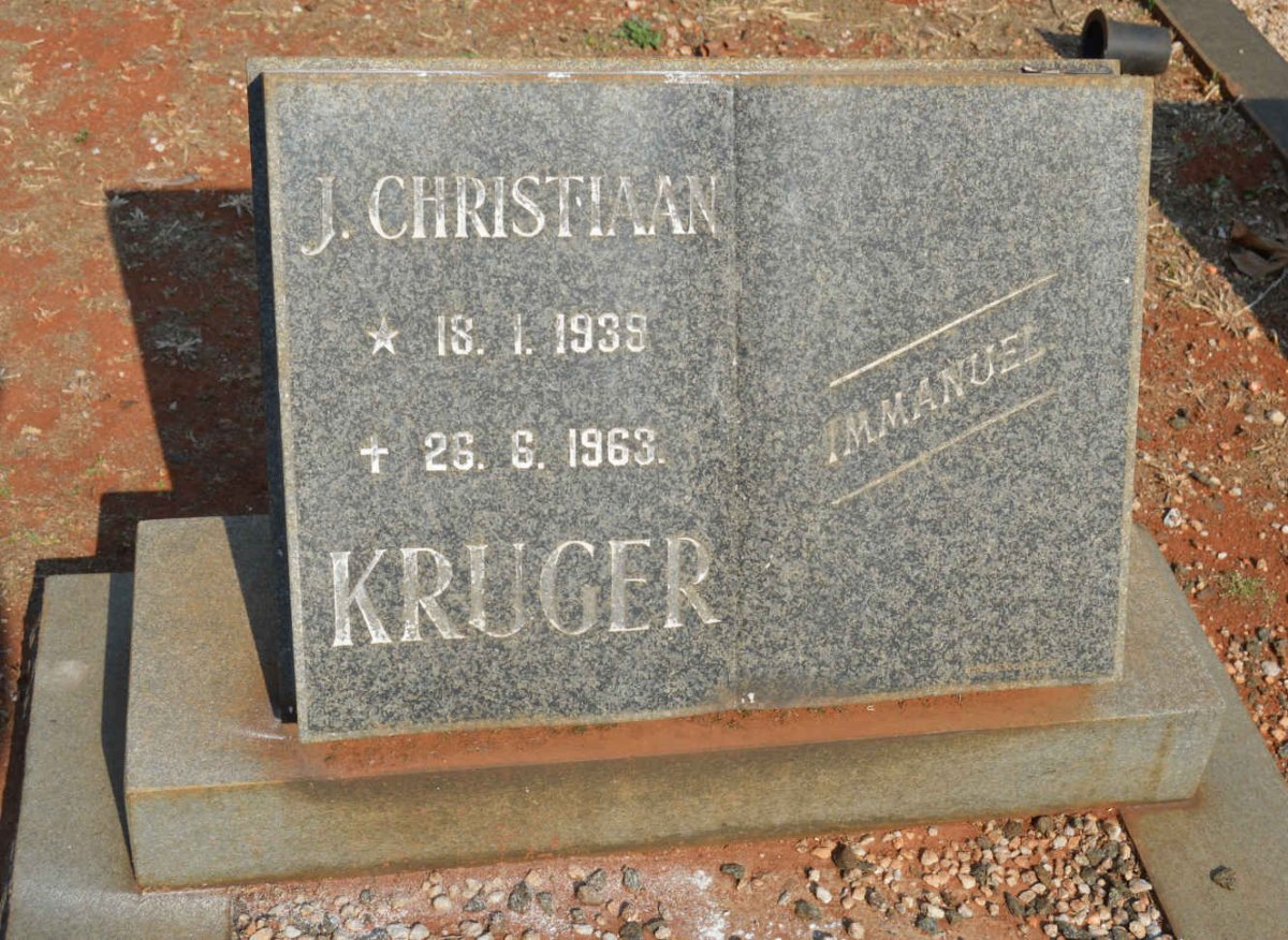 KRUGER J. Christiaan 1939-1963