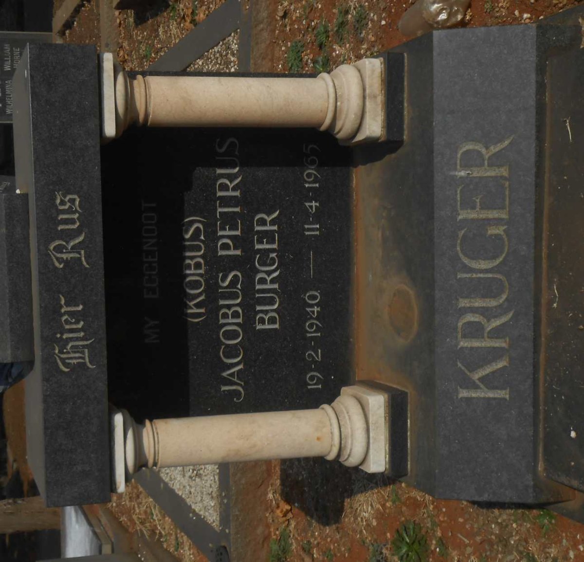 KRUGER Jacobus Petrus Burger 1940-1965