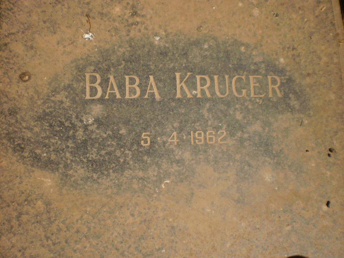 KRUGER Baba -1962