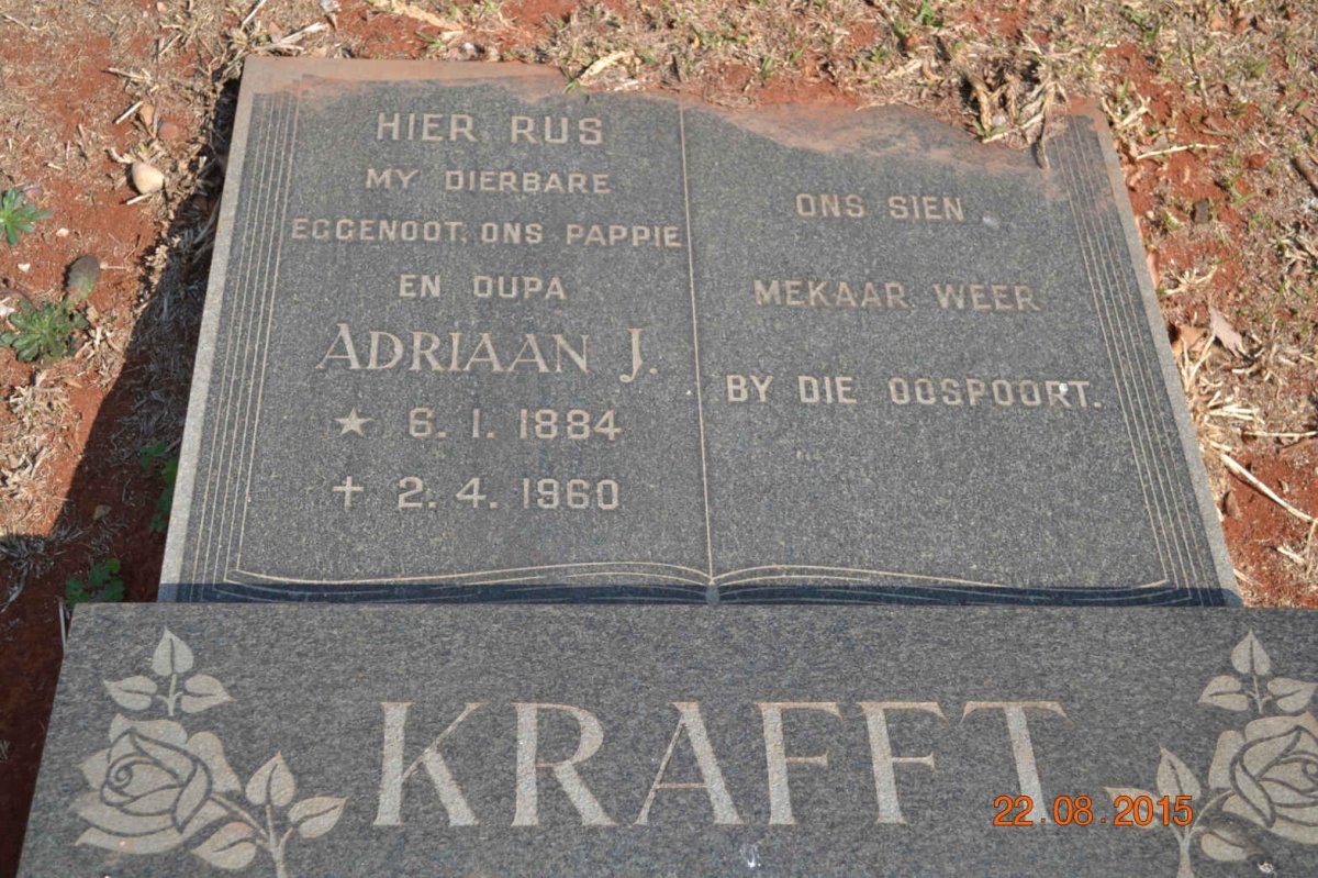 KRAFFT Adriaan J. 1884-1960