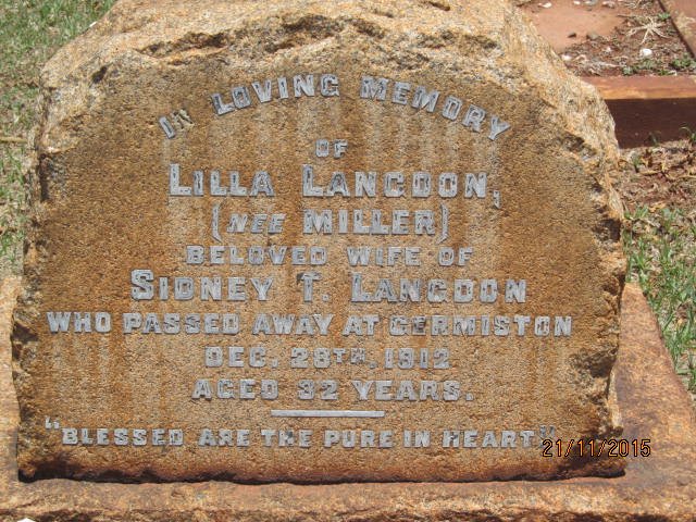 LANGDON Lilla nee MILLER -1912
