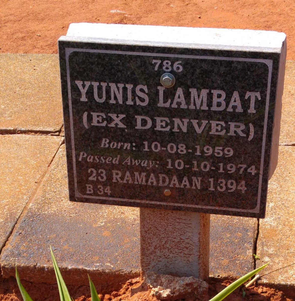 LAMBAT Yunis  1959-1974