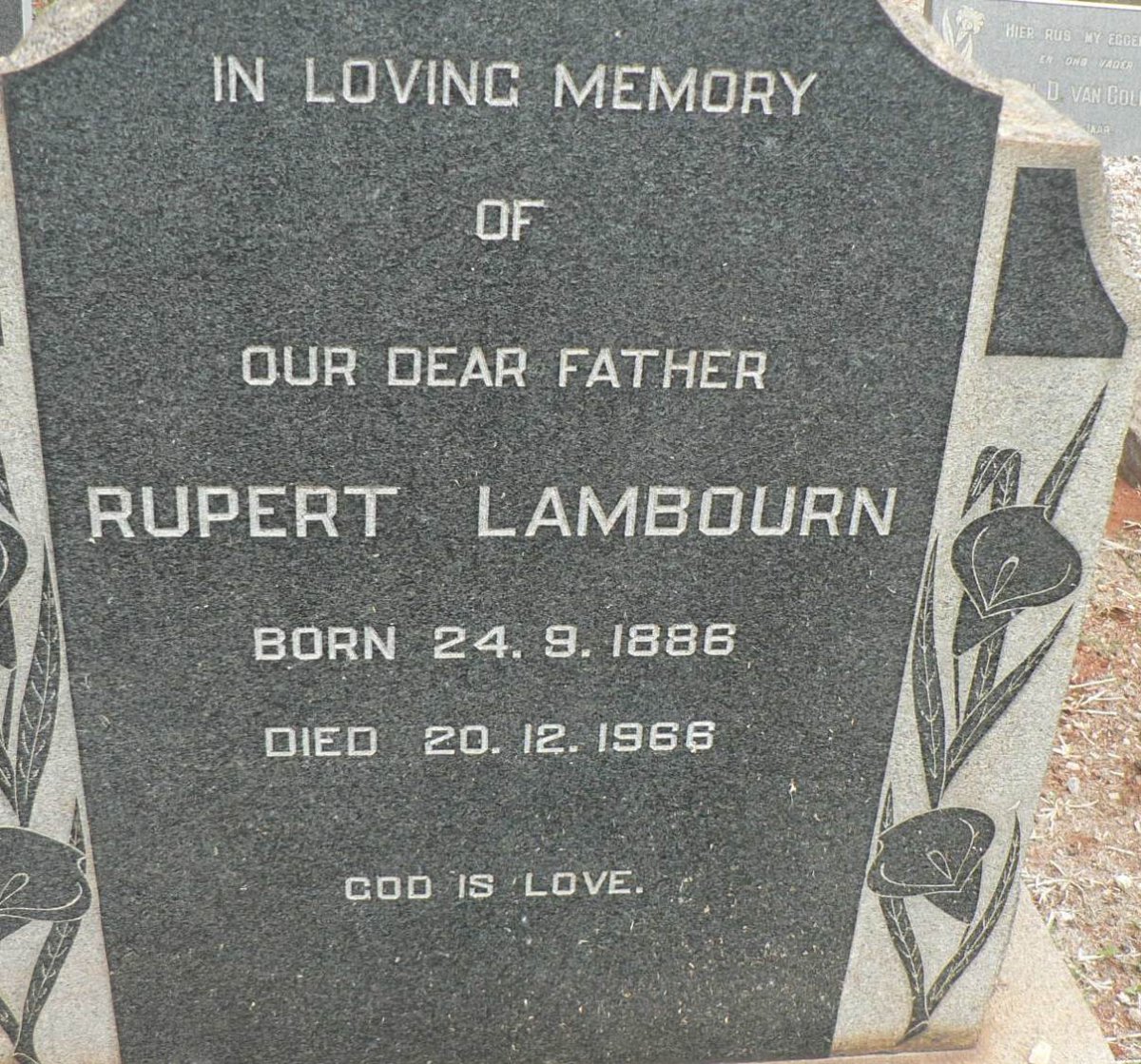 LAMBOURN Rupert 1886-1966
