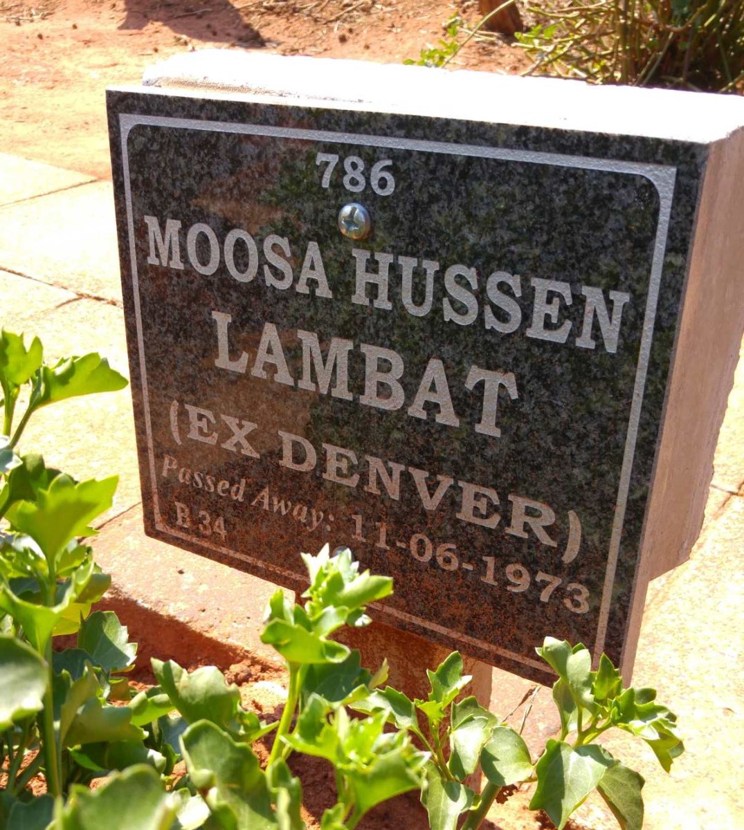 LAMBAT Moosa Hussen -1973