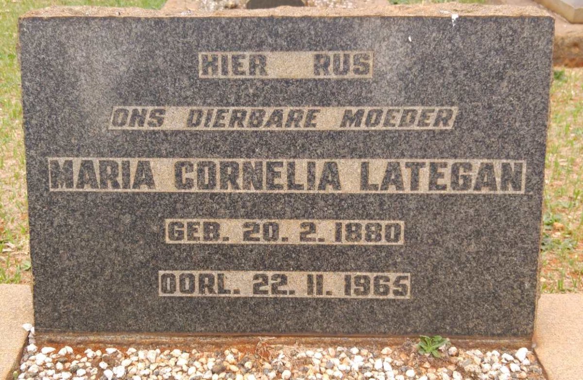 LATEGAN Maria Cornelia 1880-1965