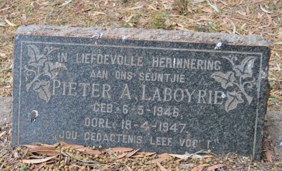 LABOYRIE Pieter A. 1946-1947