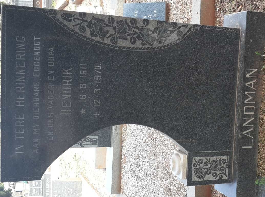 LANDMAN Hendrik 1911-1970