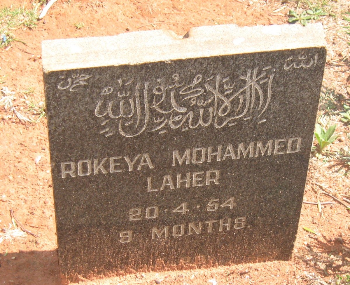 LAHER Rokeya Mohammed -1954