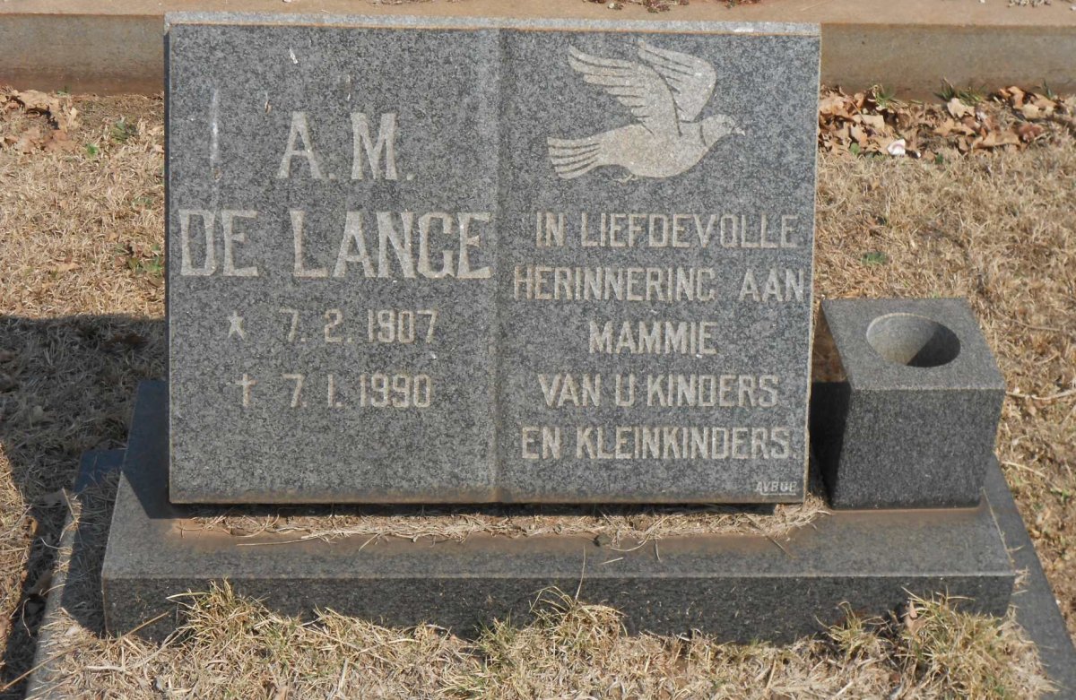 LANGE A.M., de 1907-1990