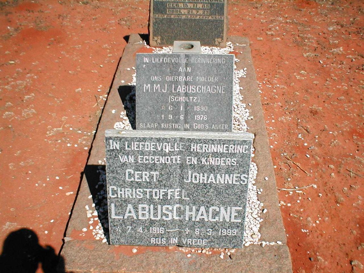 LABUSCHAGNE Gert Johannes Christoffel 1916-1999