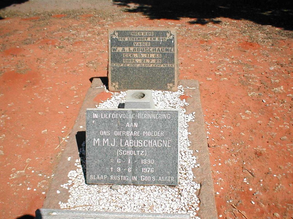 LABUSCHAGNE M.M.J. geb. SCHOLTZ 1890-1976