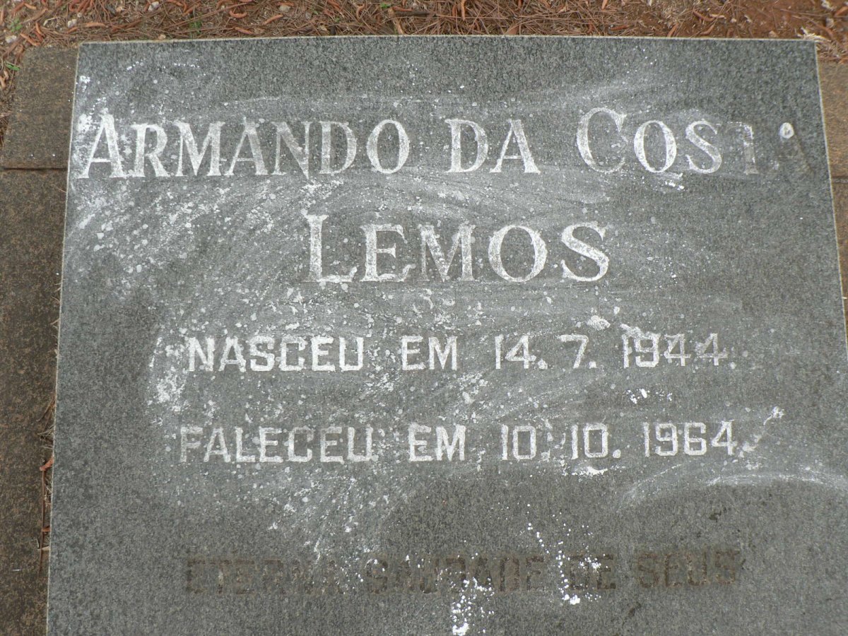 LEMOS Armanda Da Costa 1944-1964