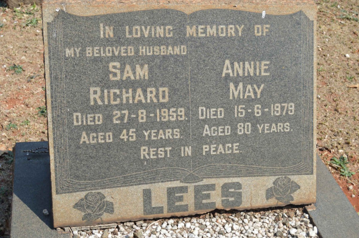 LEES Sam Richard -1959 &amp; Annie May -1979