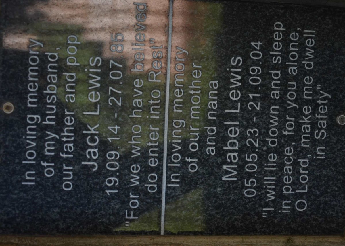 LEWIS Jack 1914-1985 &amp; Mabel 1923-2004