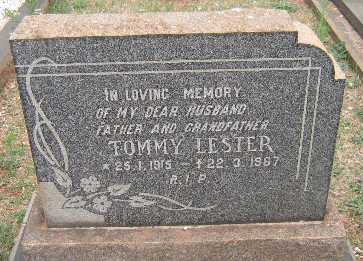 LESTER Tommy 1915-1967