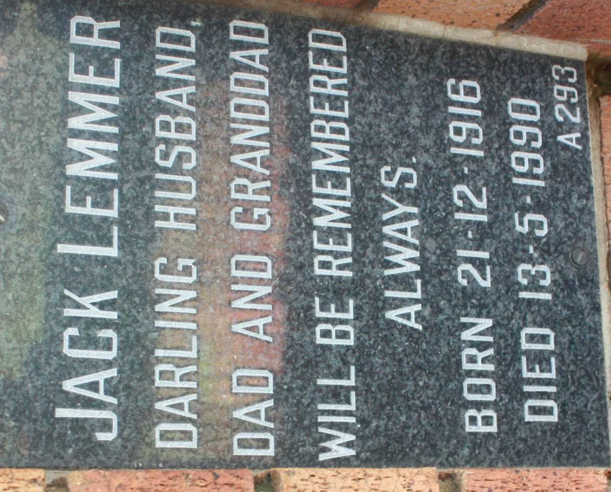 LEMMER Jack 1916-1990