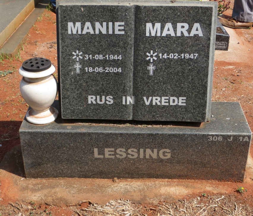 LESSING Manie 1944-2004 &amp; Mara 1947-