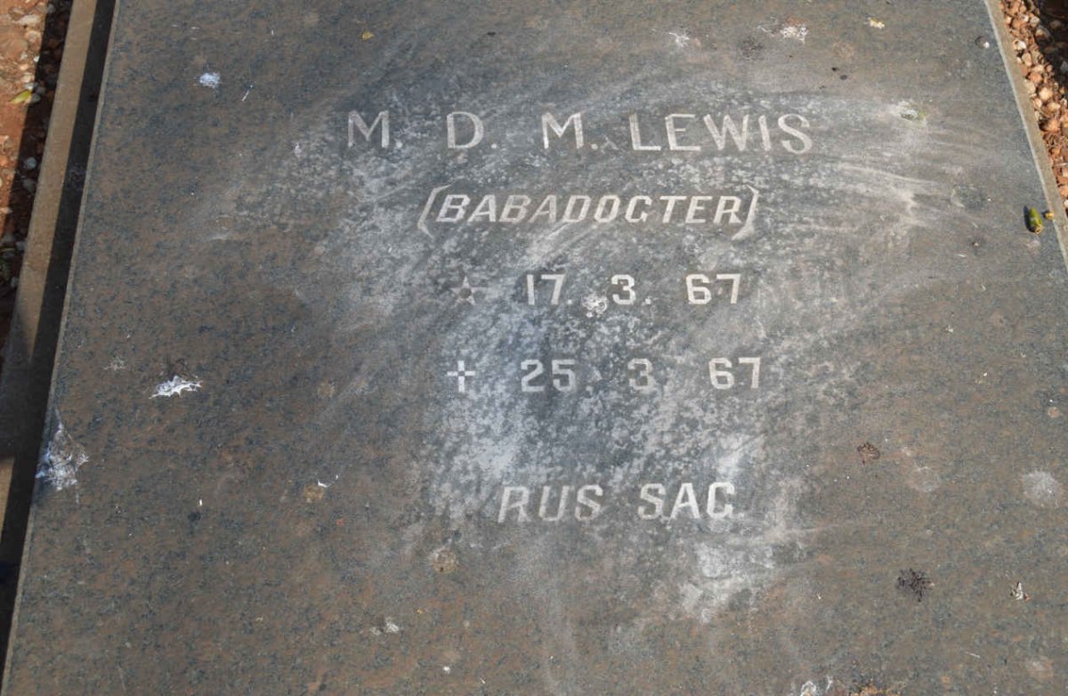 LEWIS M.D.M. 1967-1967