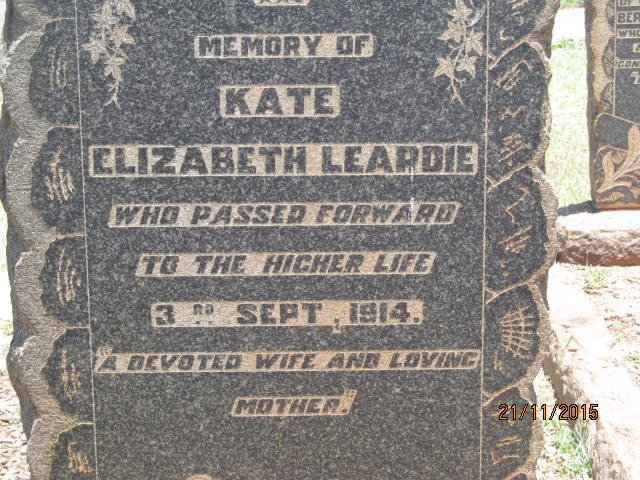 LEARDIE Kate Elizabeth -1914